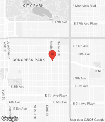 Map of The French Press - 12th & Madison - 3504 E 12th Ave, Denver, CO, 80206, US